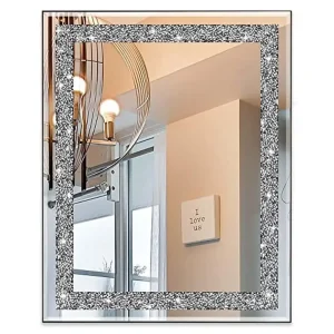 Crystal Crush Diamond Mirror 16x20 Wall Mirror