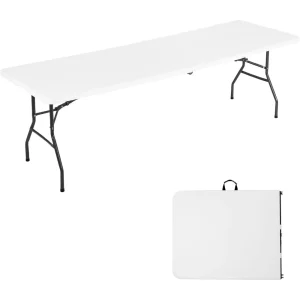 8ft Heavy Duty Plastic Folding Table